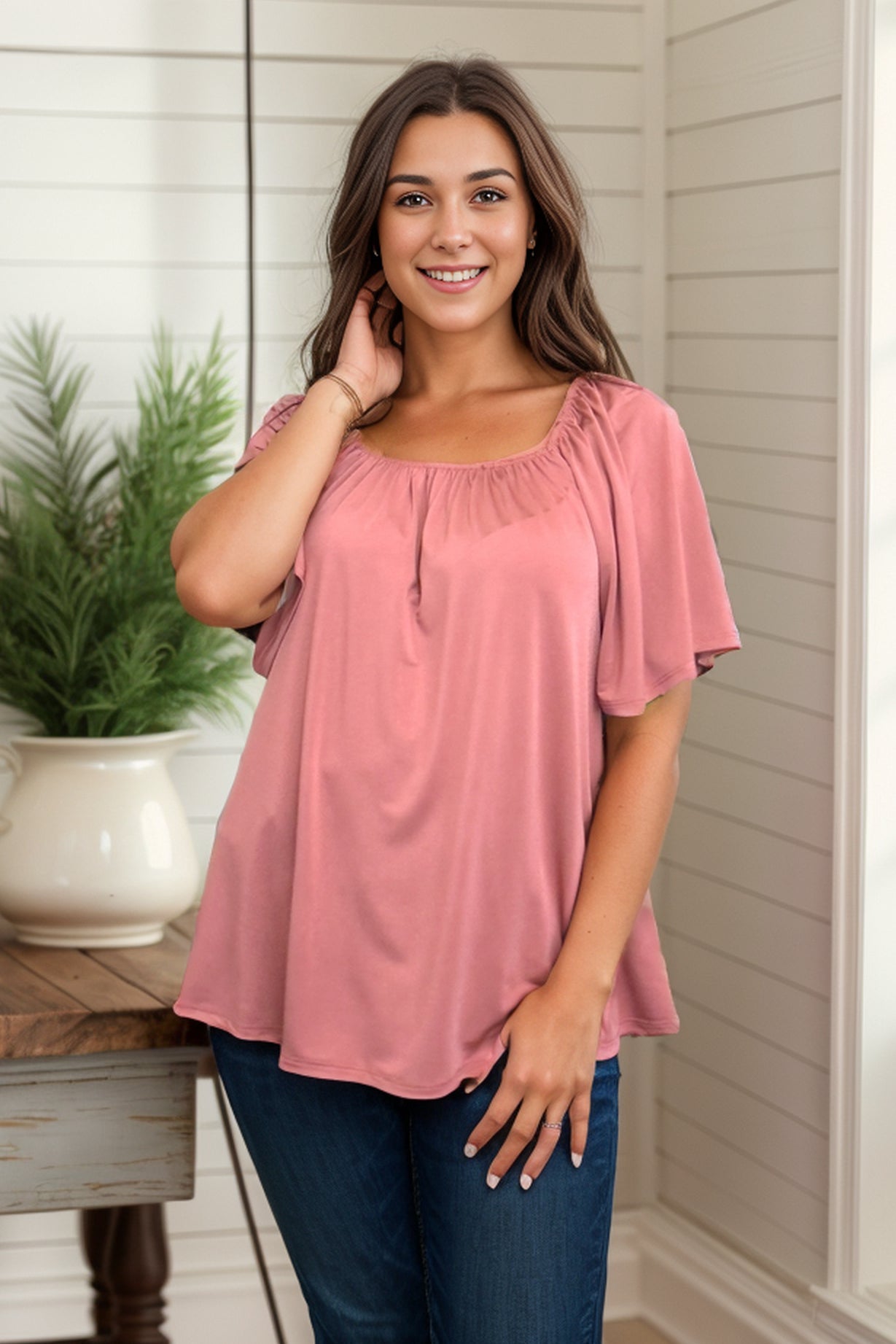 (Preorder) Mauve Magic Top, Mauve (S-3XL)