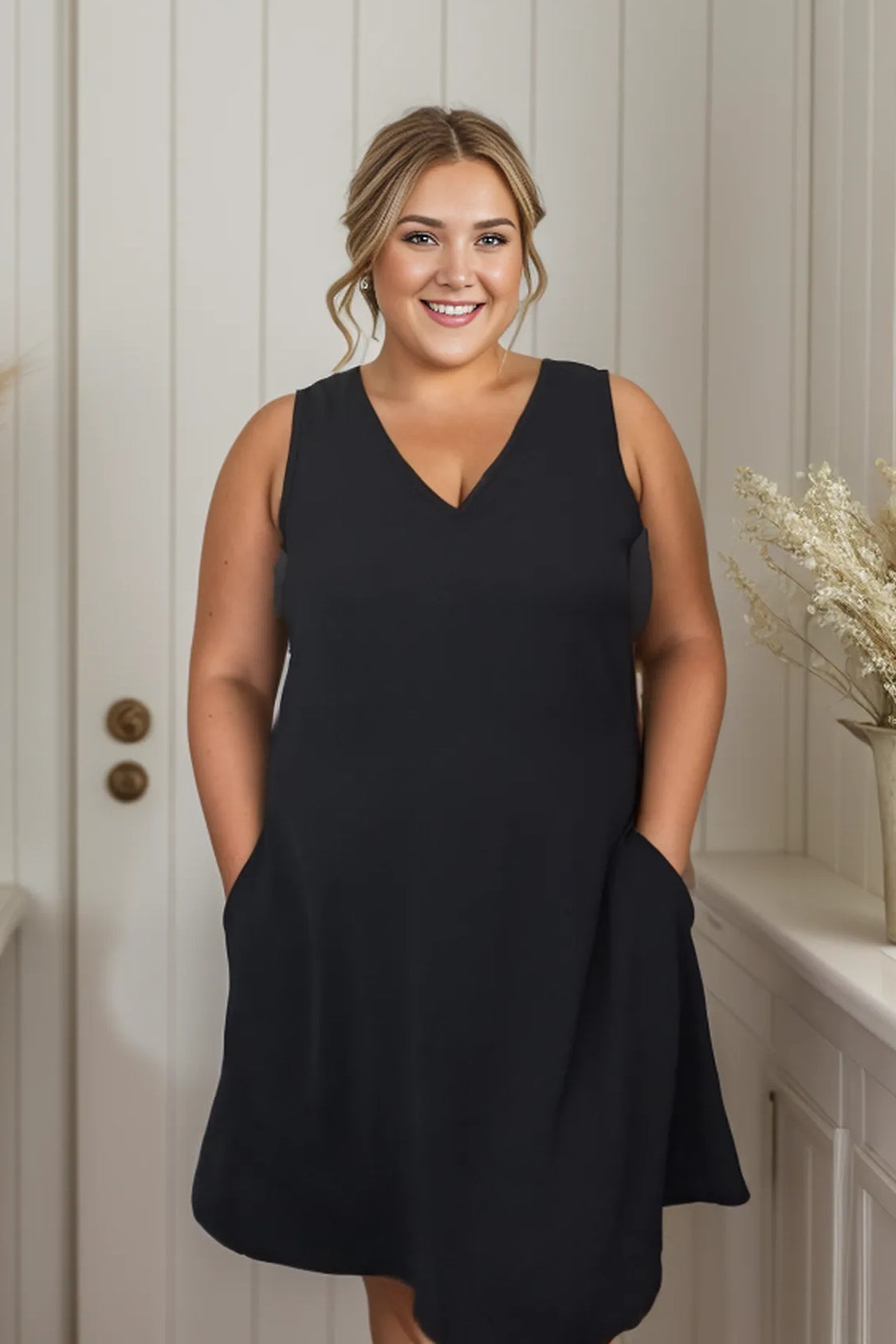 (Preorder) Night Sky Dress, Black (S-3XL)