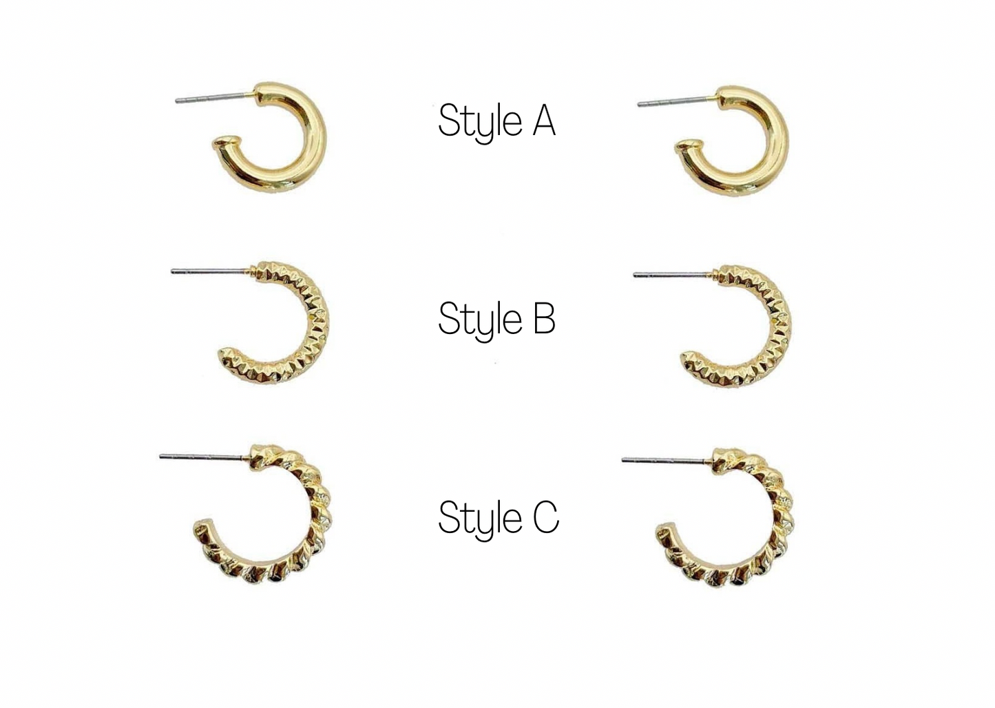 Gold Small Hoop Earrings