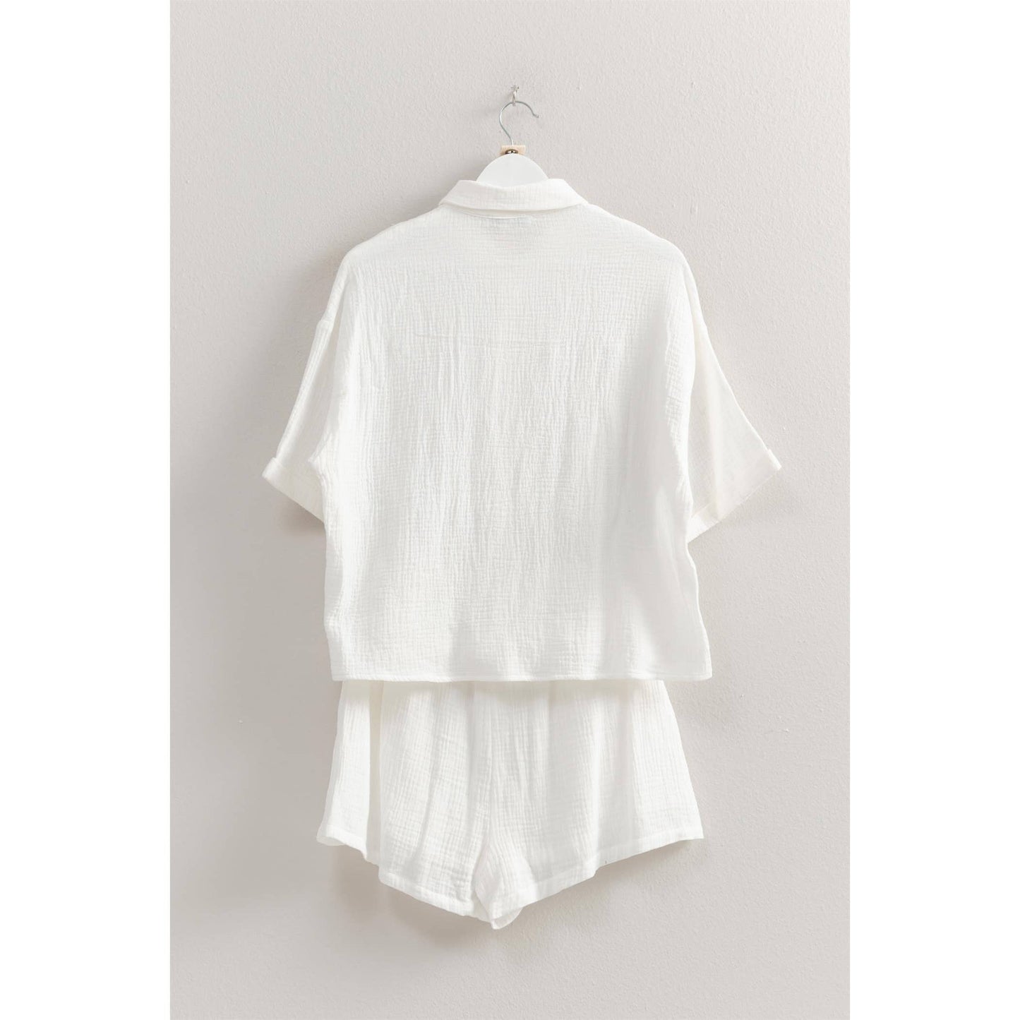 No Gauze About It (White) Blouse