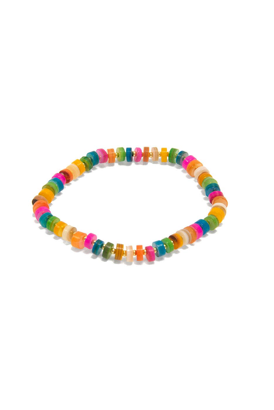 Brights Shell Beaded Stretch Bracelet