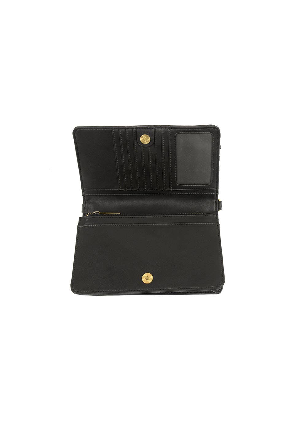 Lila (Black) Mini Woven Crossbody/Wristlet