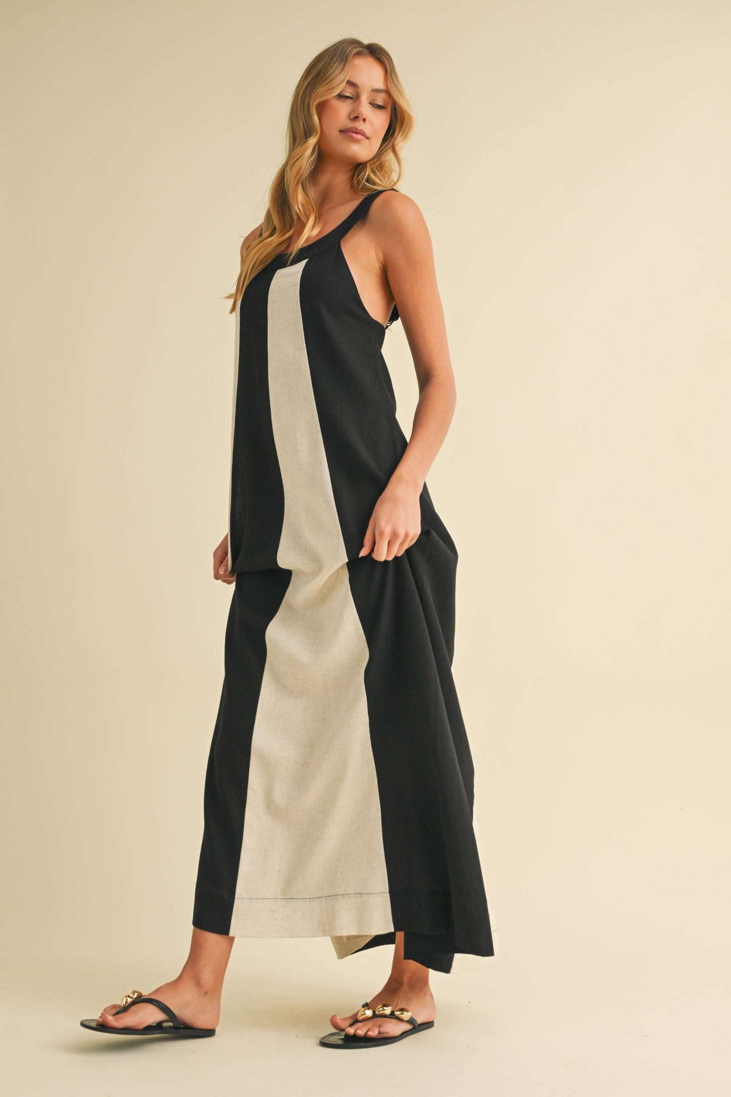 Leaving Town Color Block Maxi Dress