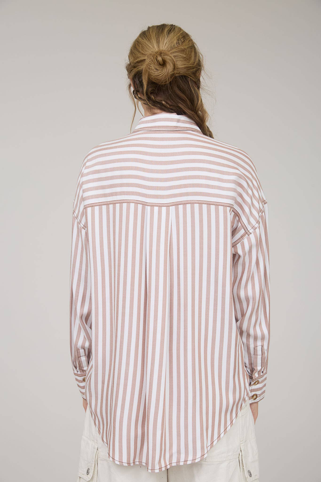 Striking Stripes (Brown) Button Down Shirt