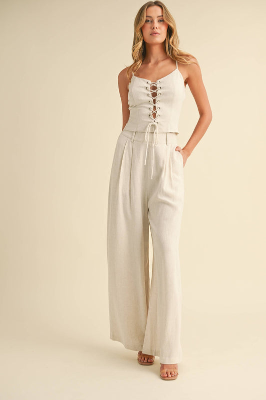 Bold Ambition Wide Leg Trouser Pants