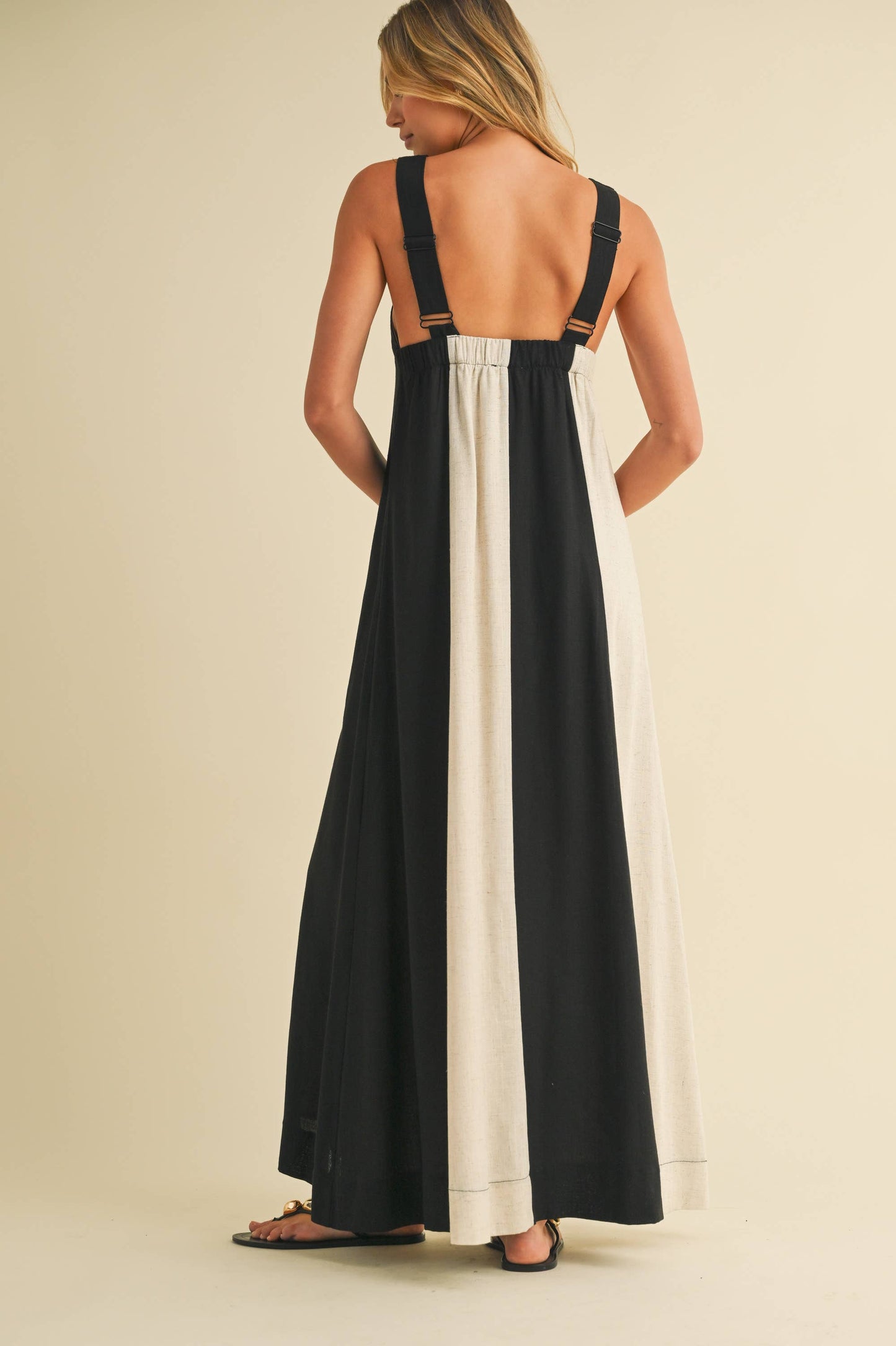 Leaving Town Color Block Maxi Dress
