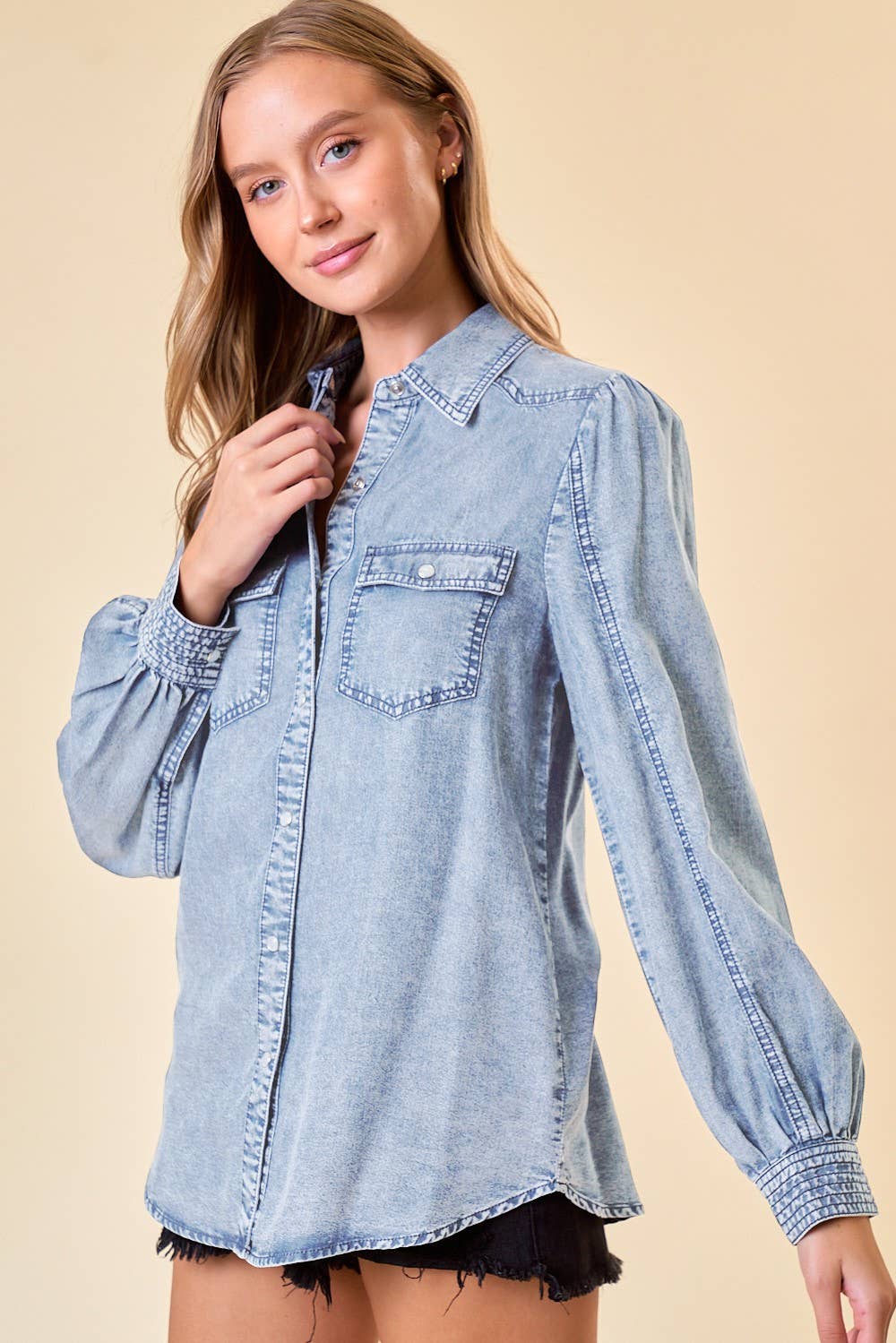 Million Dollar View Tencel Denim Shirt