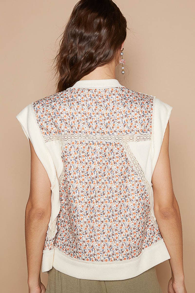 POL: Show & Tell Floral Quilted Vest