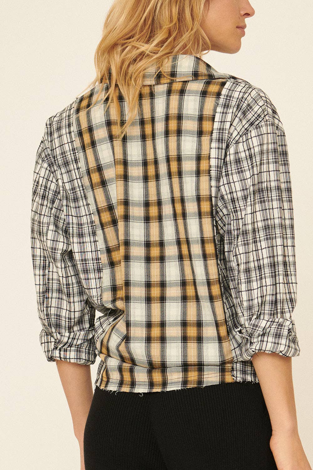 Vintage Ambitions Mixed Plaid Shirt