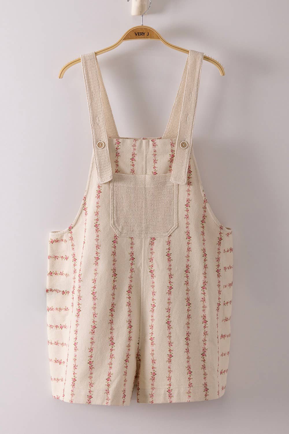 Garden Gate (Pink) Floral Print Shortalls