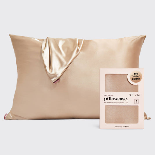 Kitsch Satin Pillowcase Standard - Champagne