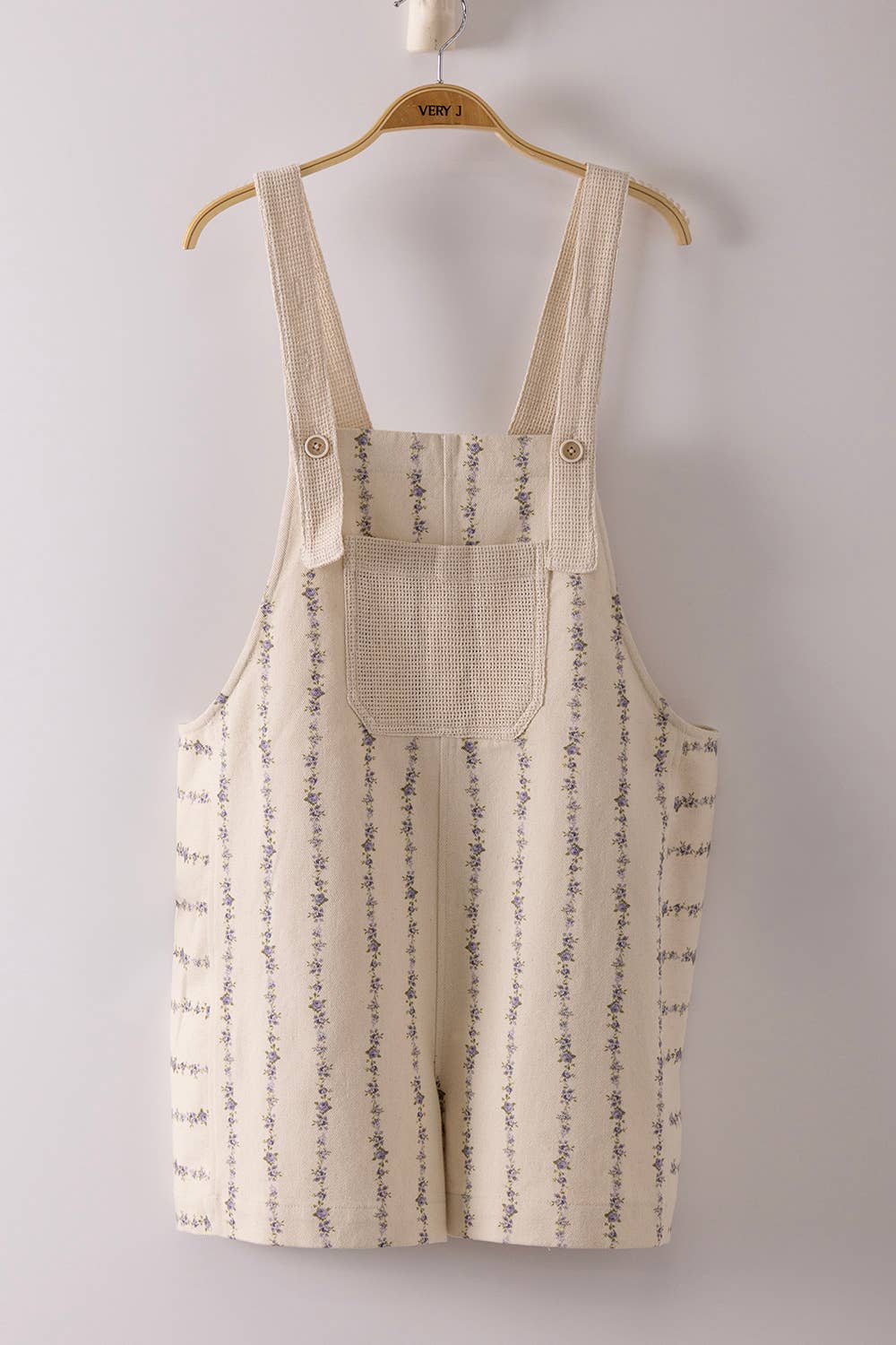 Garden Gate (Lilac) Floral Print Shortalls