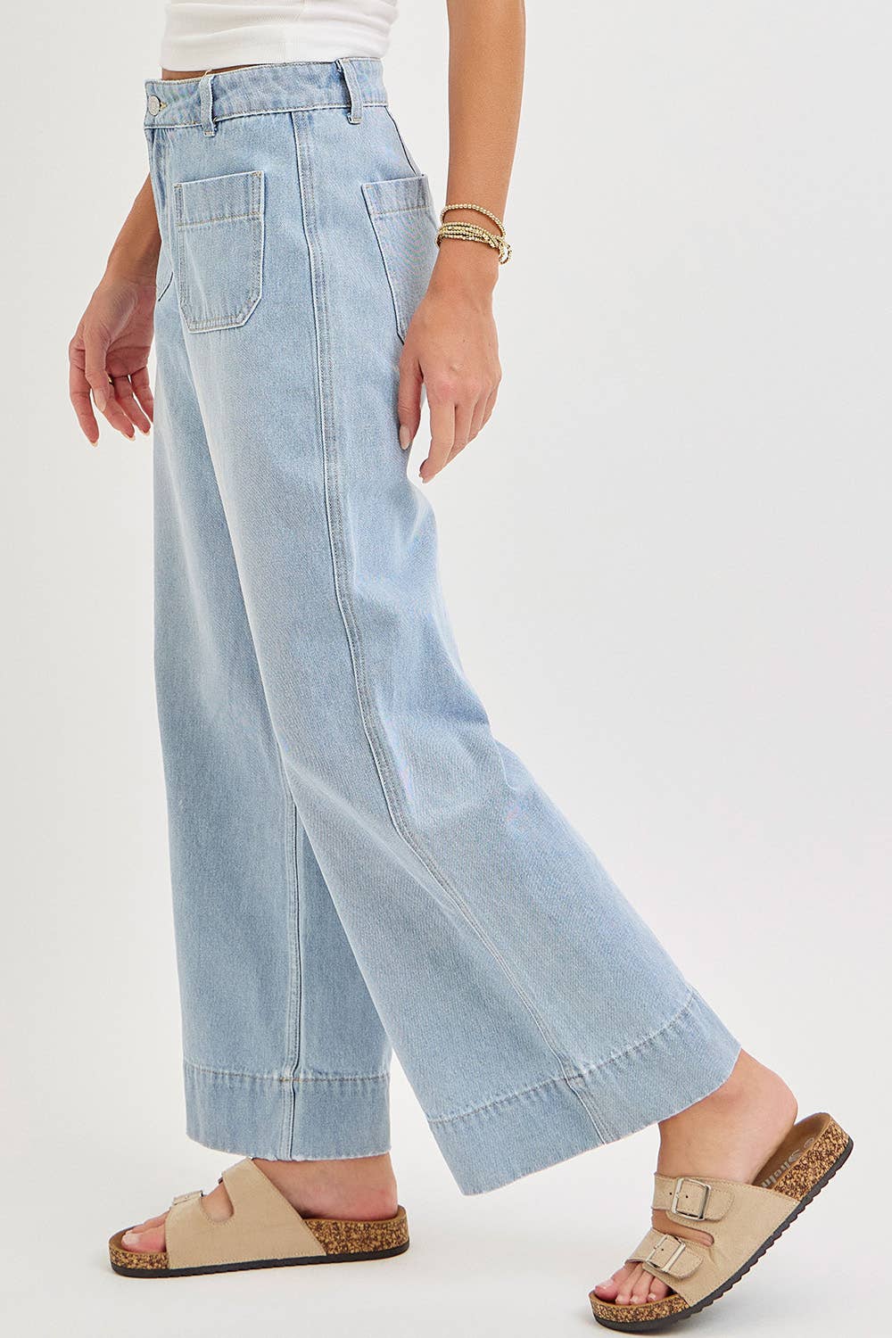 Time & Space Wide Leg Jeans