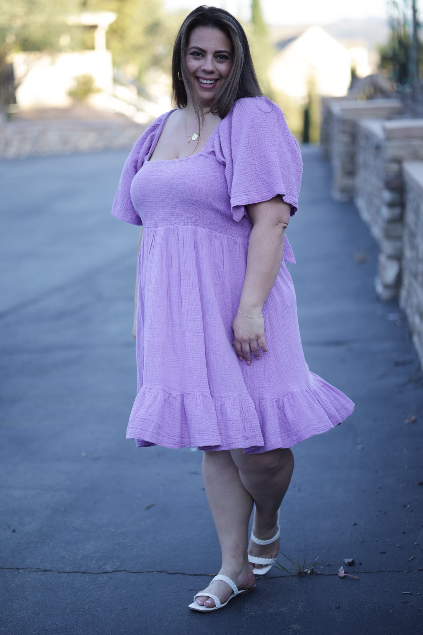 One Step Closer (Lavender) Dress