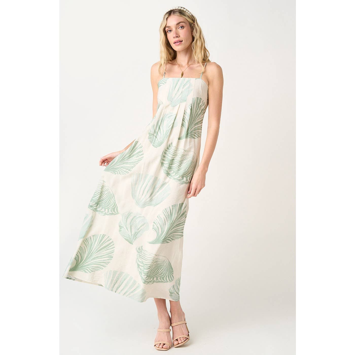 Shell Seeker Tropical Shell Print Dress