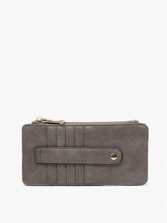 Saige (Dk Grey) Slim Card Holder Wallet
