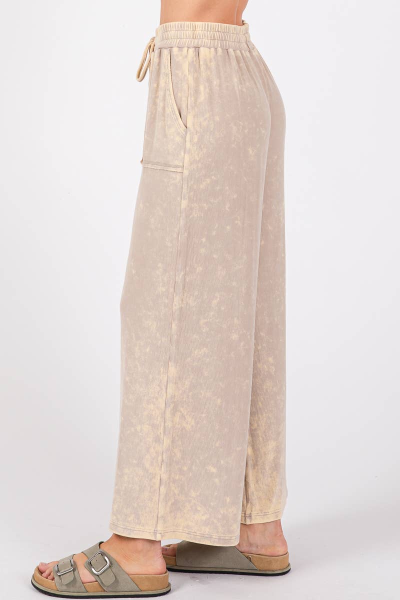 Magic Mineral (Taupe) Ribbed Knit Top