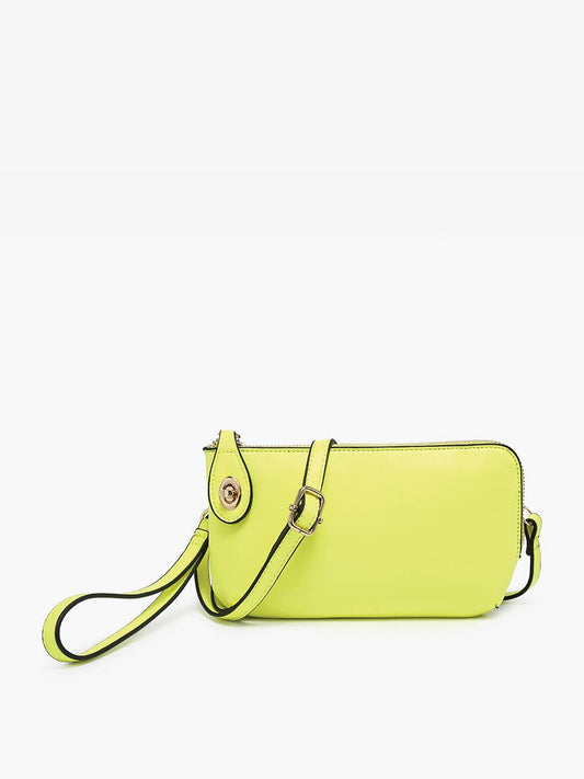 Kendall (Sunshine) Crossbody/Wristlet w/ Twist Lock