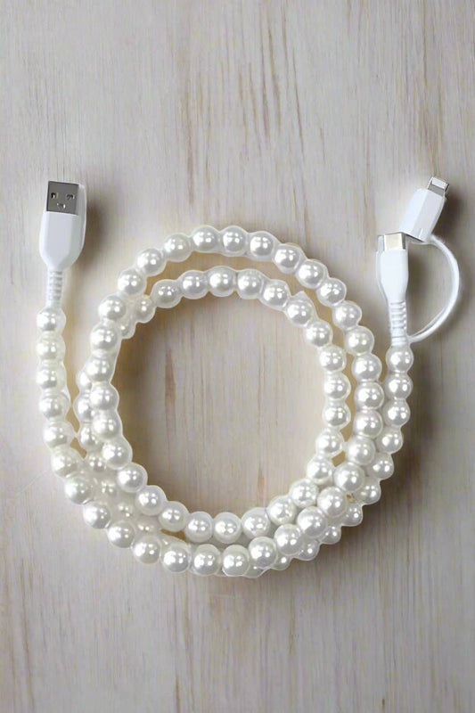 40” (Ivory) Pearl Cord Phone Charger
