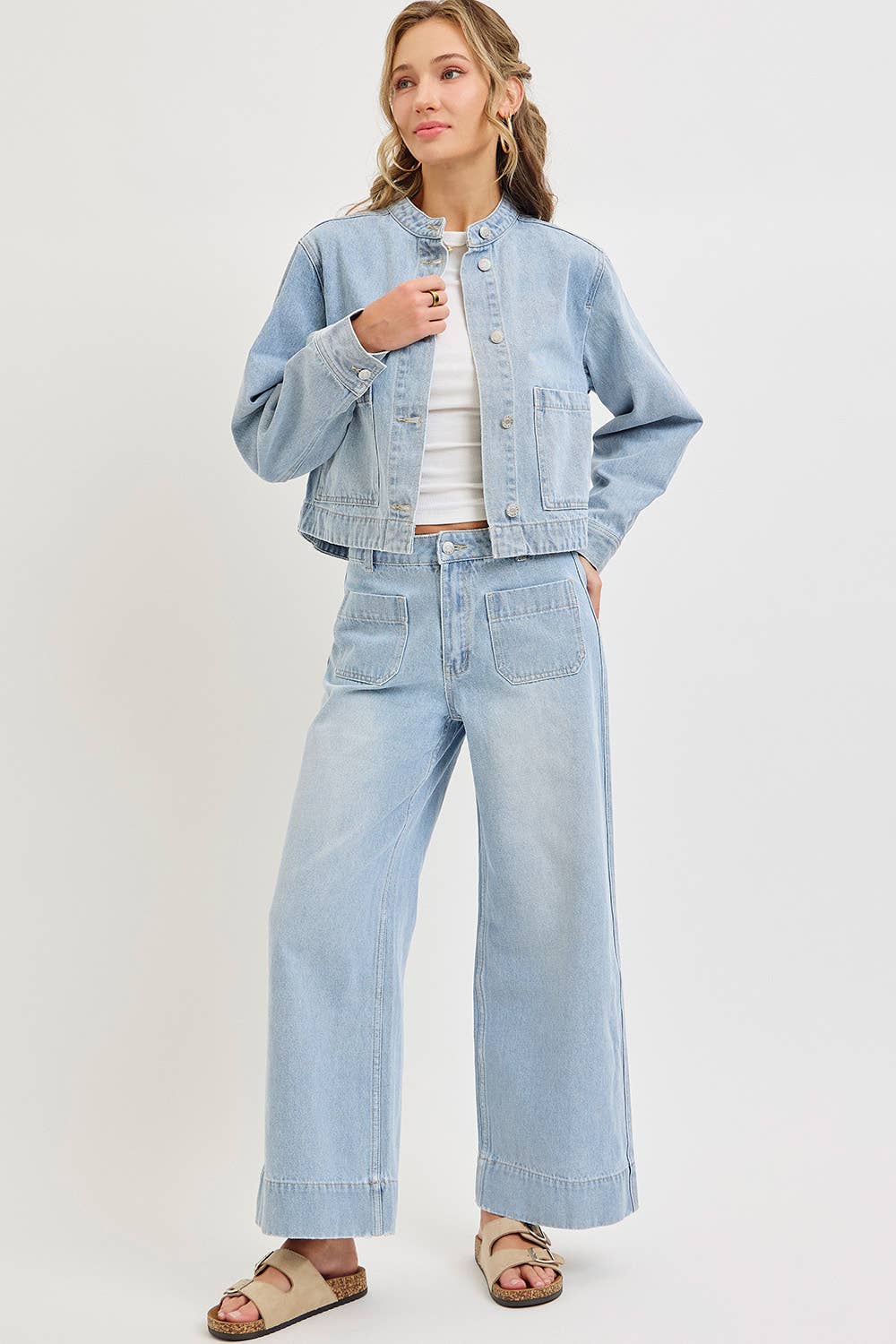 Time & Space Wide Leg Jeans