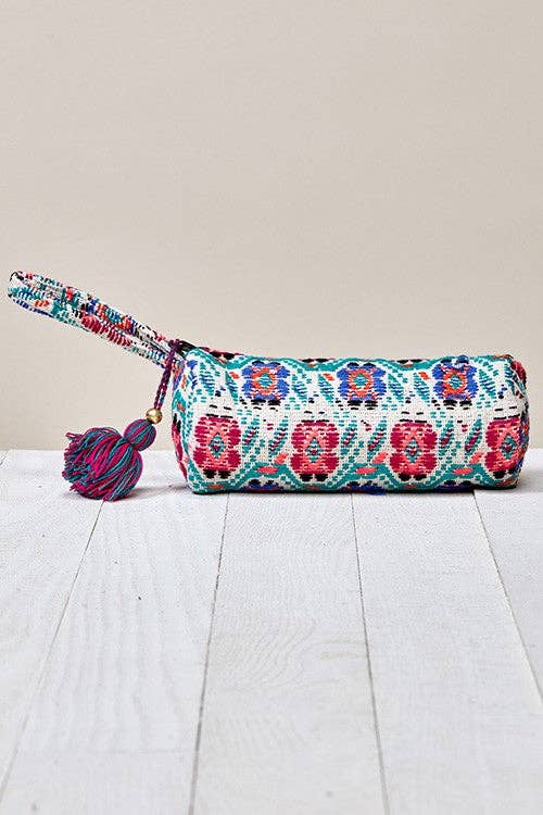 Multi Color Floral Makeup Bag