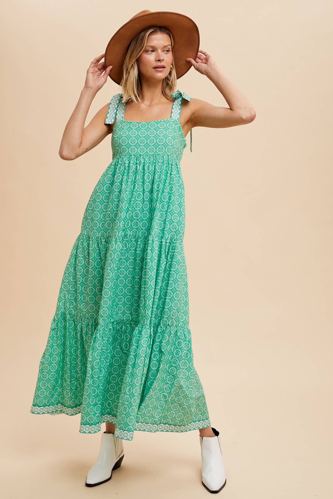 French Fantasy (Kelly Green) Maxi Dress