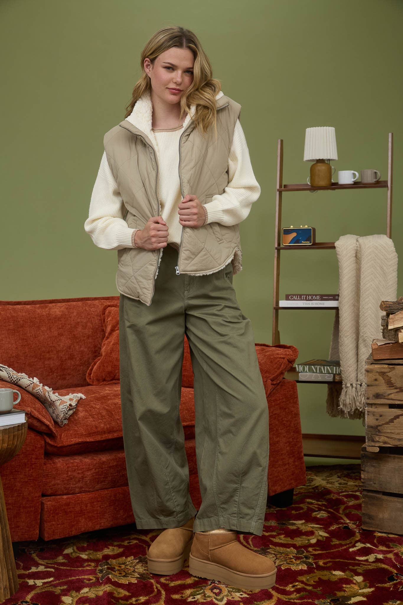 Valley View Fleece Lined Quilted Vest