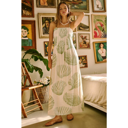 Shell Seeker Tropical Shell Print Dress