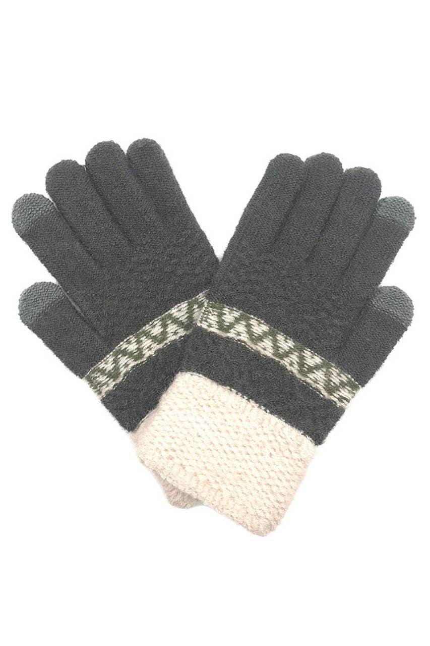 Waffle Knit Touch Screen Gloves