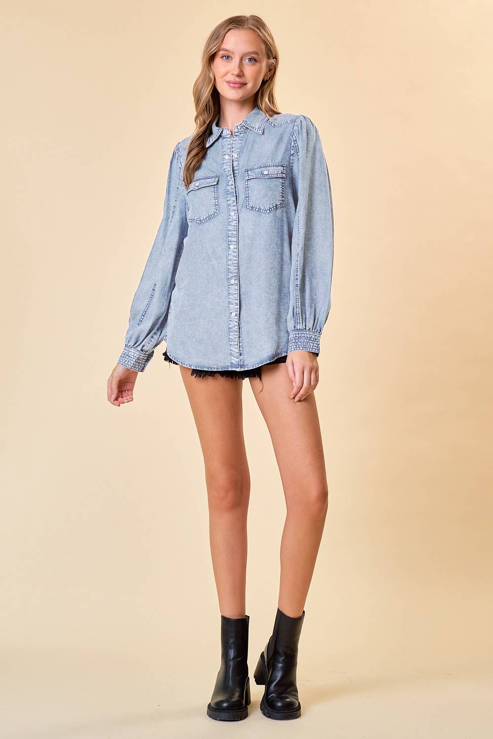 Million Dollar View Tencel Denim Shirt