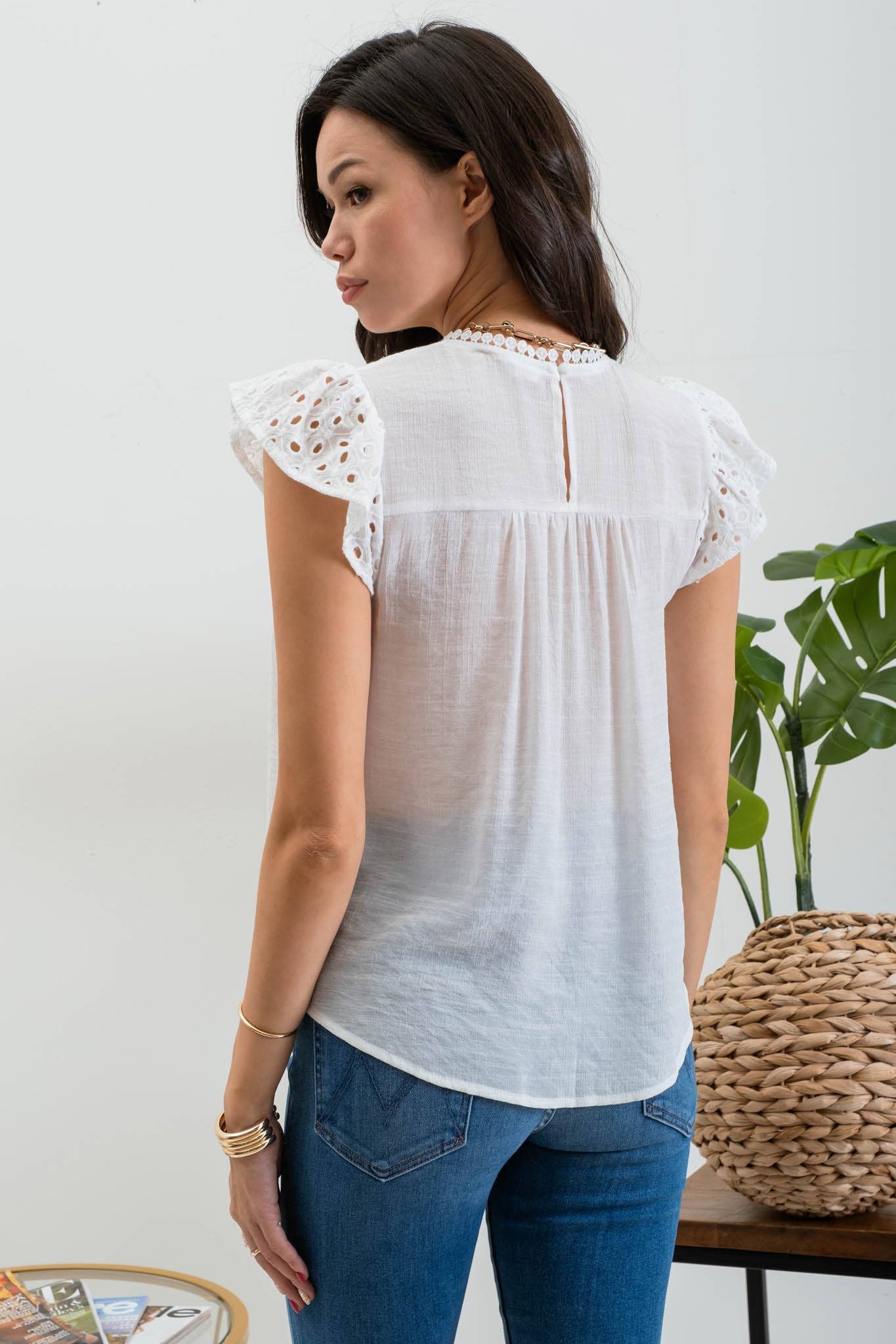 Hopeless Romantic (White) Blouse