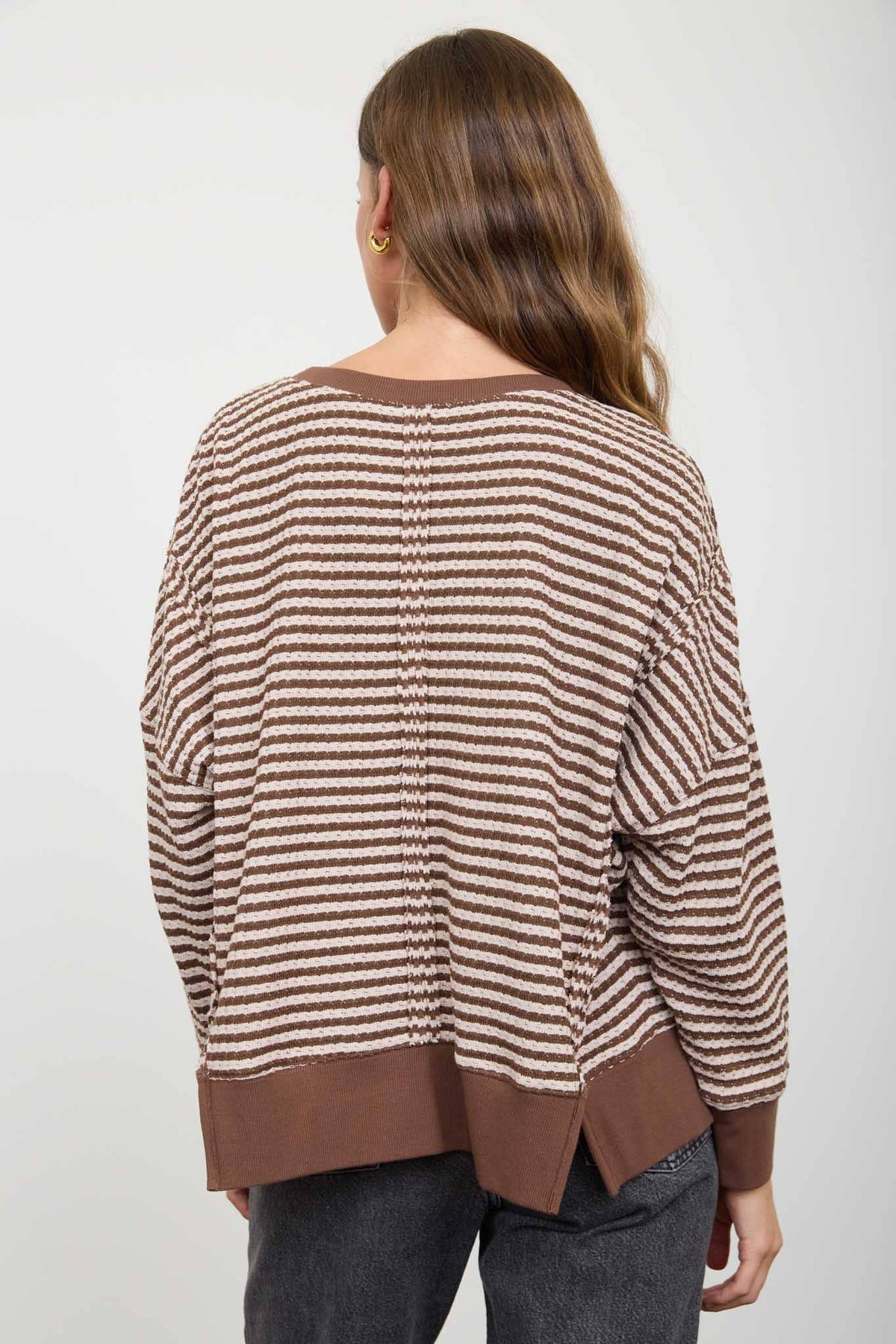 Stripe It Right (Brown) Stripe Top