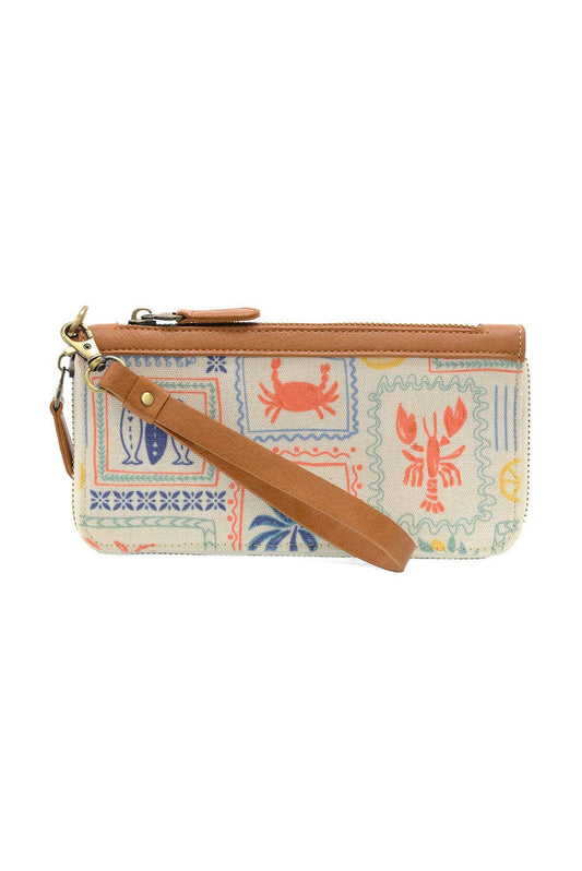 Coastal Charm Canvas Wallet/Wristlet