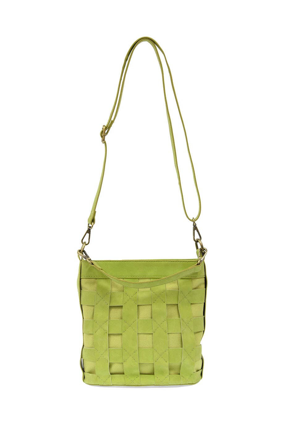 Brianna (Lime) Cage Bucket Bag
