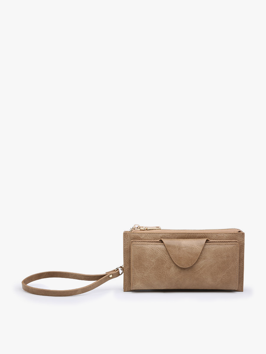 Kyla (Taupe) RFID Wristlet/Wallet