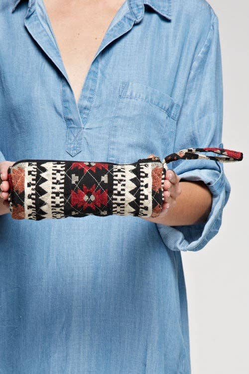 Navajo (Black Combo) Cosmetic Bag