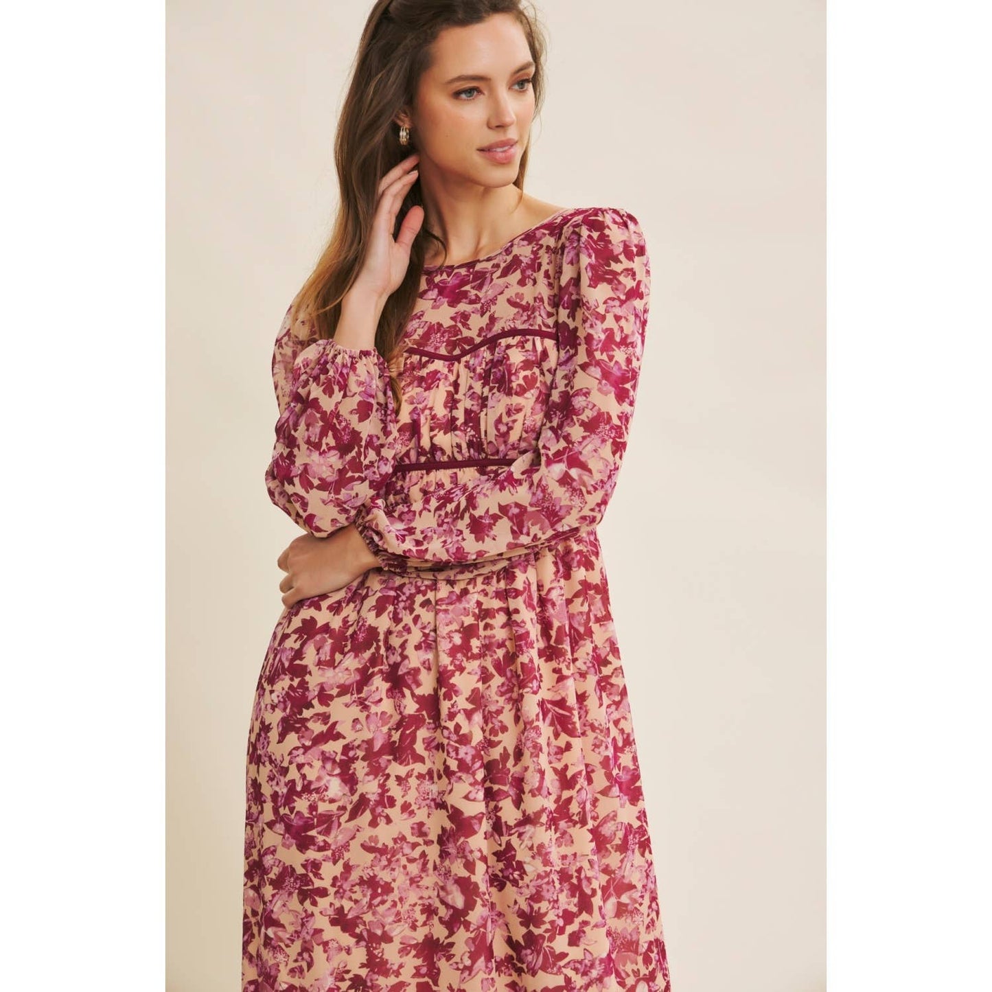 Timeless Charm Floral Bustier Maxi Dress