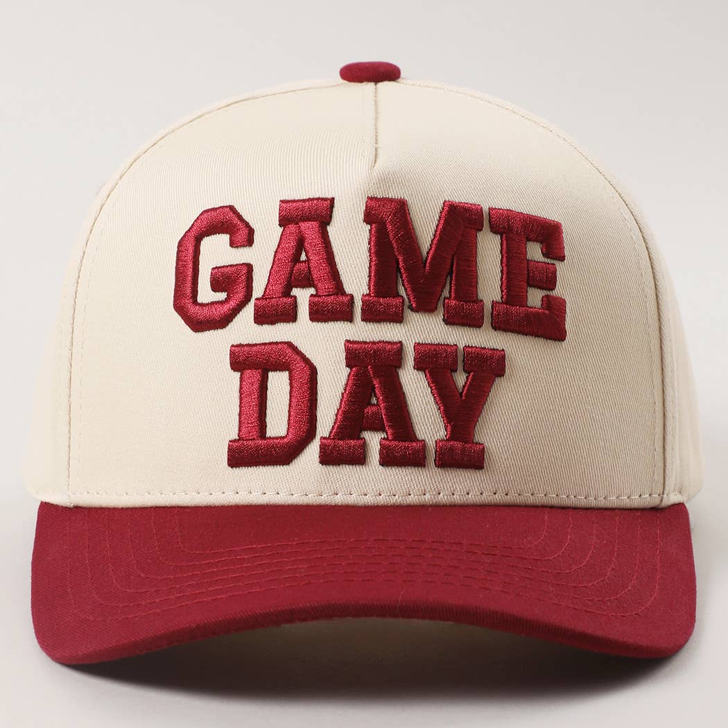 Game Day (D Red) Embroidered Two-Tone Hat