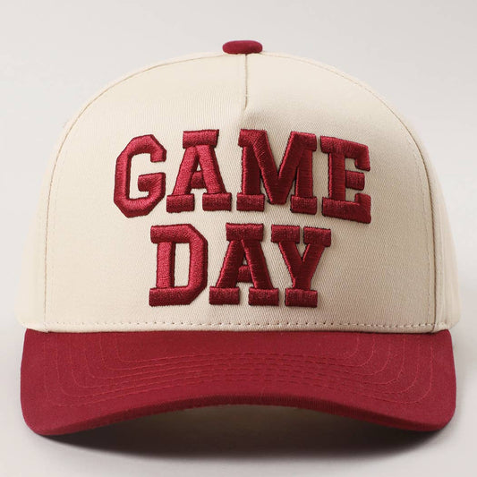 Game Day (D Red) Embroidered Two-Tone Hat