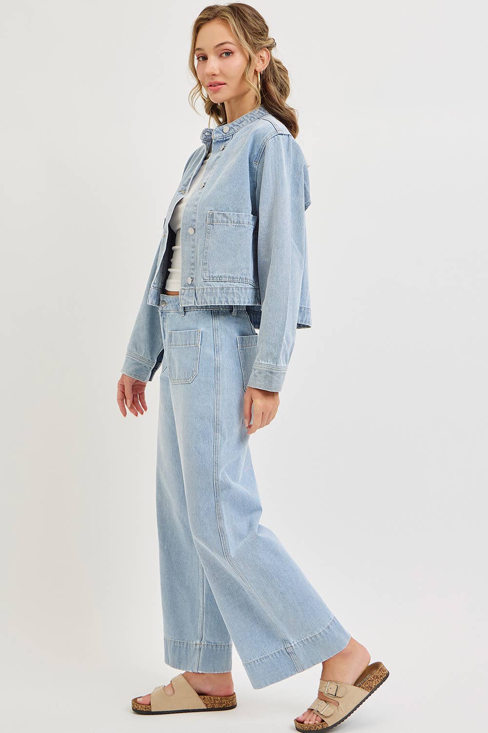 Time & Space Wide Leg Jeans