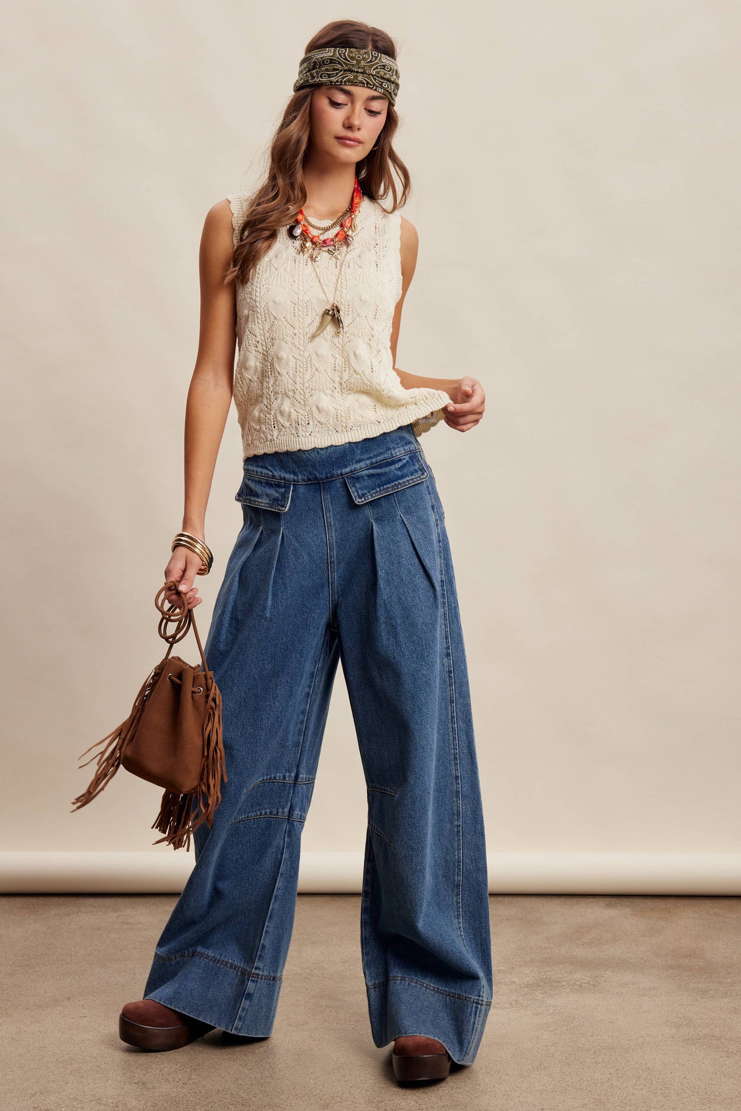 Love Lines Reversible Pointelle Knit Top
