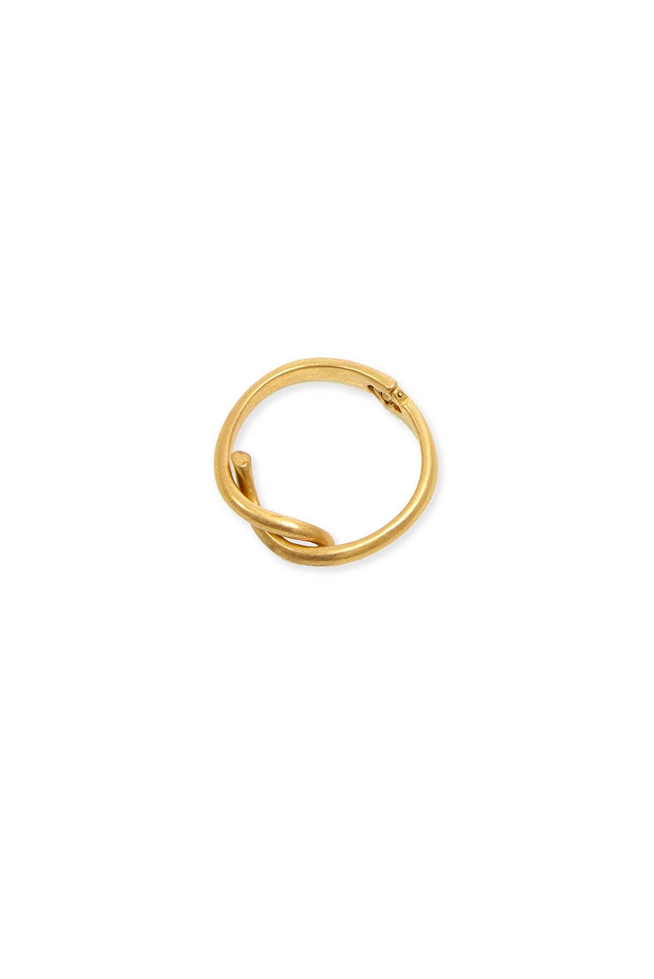 Over Lock Gold Bangle Bracelet