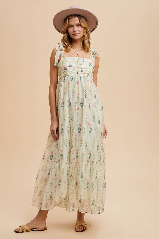Steady Waters Flowy Floral Maxi Dress