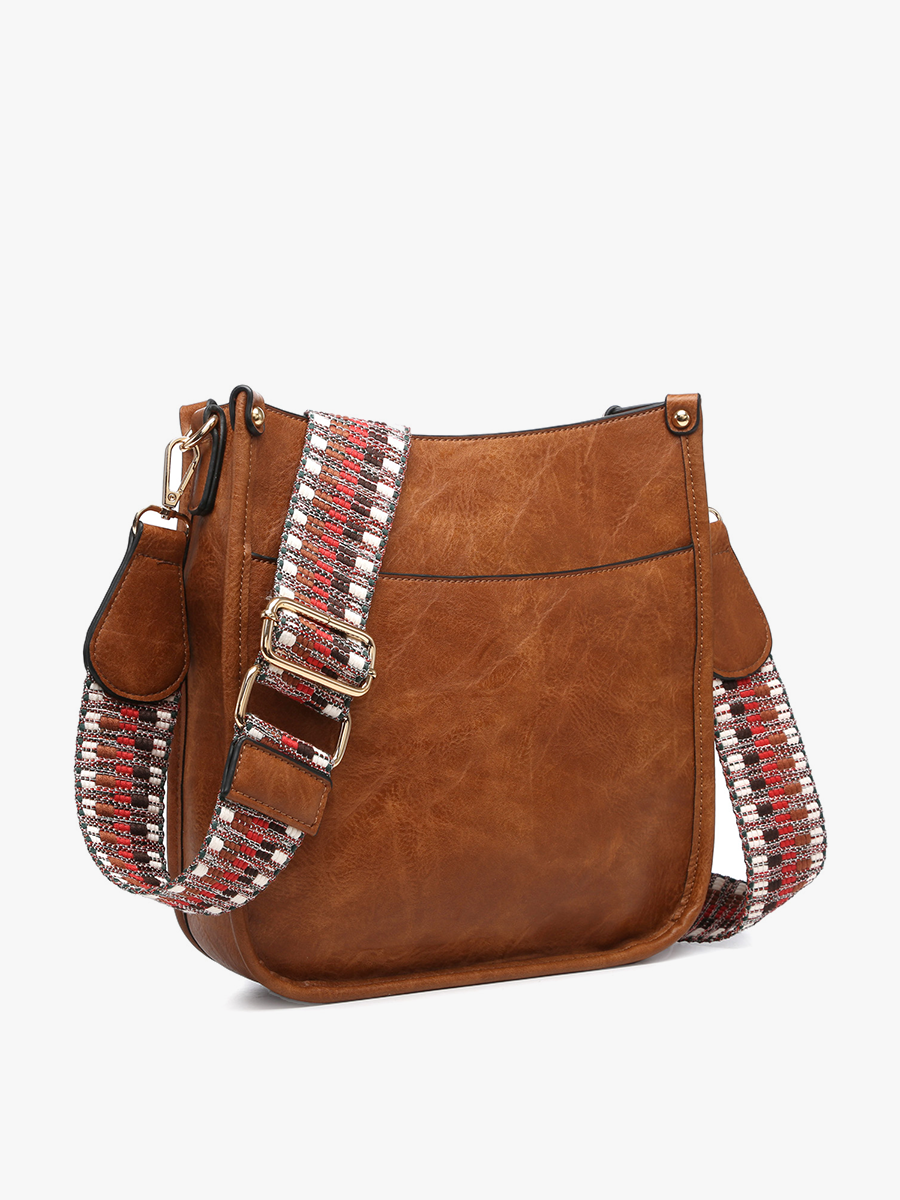 Chloe (Brown) Crossbody with Guitar Strap