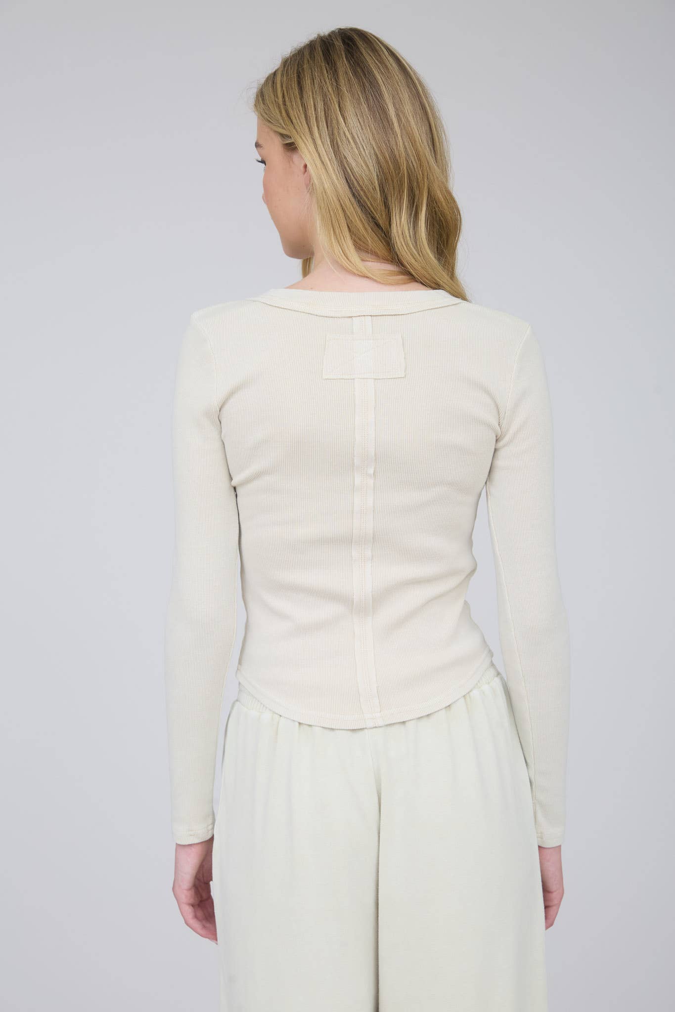 Feeling Fresh (Tan) Washed Henley Top