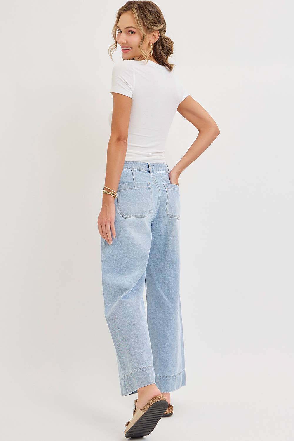 Time & Space Wide Leg Jeans