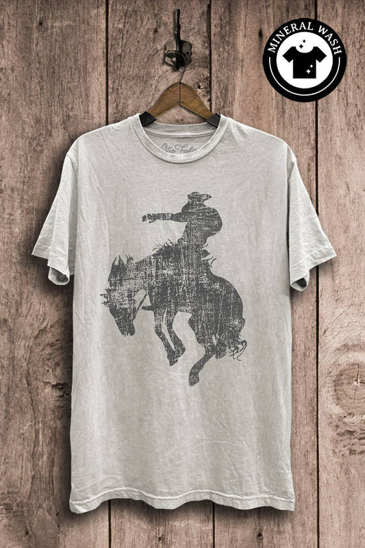 Cowboy Graphic Mineral Wash Tee