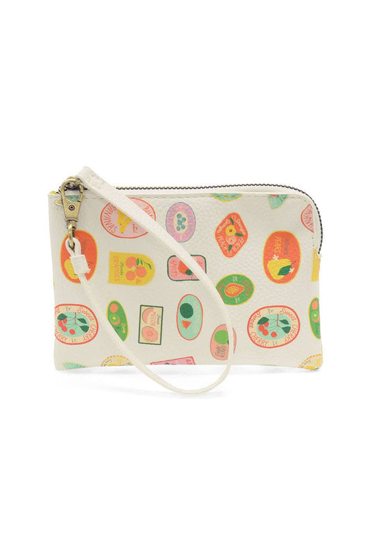 Farmers Market (White) Wristlet Pouch