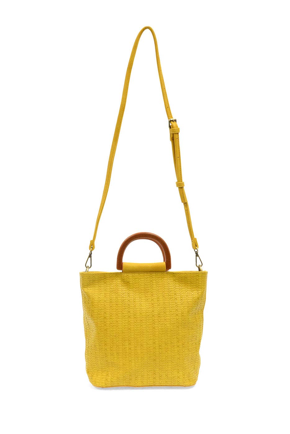 Lily (Straw) Woven Wood Handle Tote