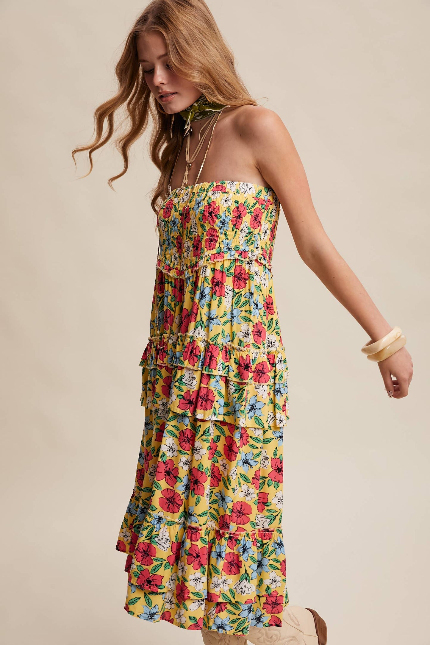 Floral Fun Convertible Maxi Skirt Dress